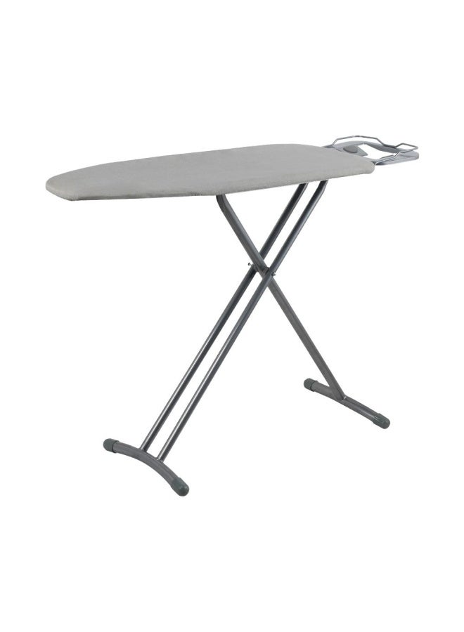DANUBE HOME Magnus Ironing Board with Extra Thick Heavy Duty Cotton Cover 7 Height Adjustable Positions Extreme Stability Solid Matel Frame 140X38X92Cm Grey - Image 3