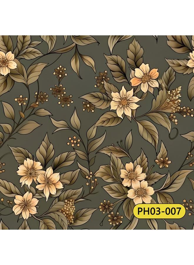 Bluejw Retro American Style Warm Fresh Plant Flower Wallpaper Ins Style Atmosphere Wallpaper Bedroom Self-adhesive Wallpap - Image 1