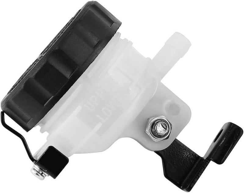 HEEPDD Motorcycle Brake Reservoir, Cup, Master Cylinder Fluid Bottle with Iron Bracket for Universal Motorcycle Fitment Brake Reservoir, Plastic Oil Nan Car Modification - Image 1