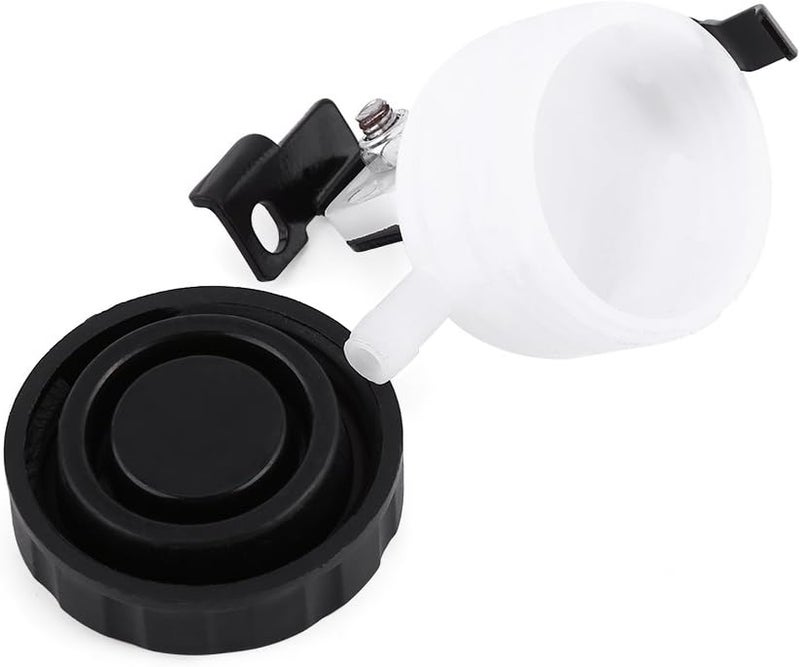 HEEPDD Motorcycle Brake Reservoir, Cup, Master Cylinder Fluid Bottle with Iron Bracket for Universal Motorcycle Fitment Brake Reservoir, Plastic Oil Nan Car Modification - Image 4