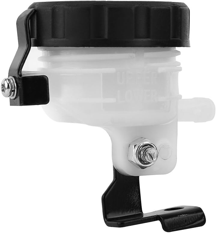 HEEPDD Motorcycle Brake Reservoir, Cup, Master Cylinder Fluid Bottle with Iron Bracket for Universal Motorcycle Fitment Brake Reservoir, Plastic Oil Nan Car Modification - Image 5