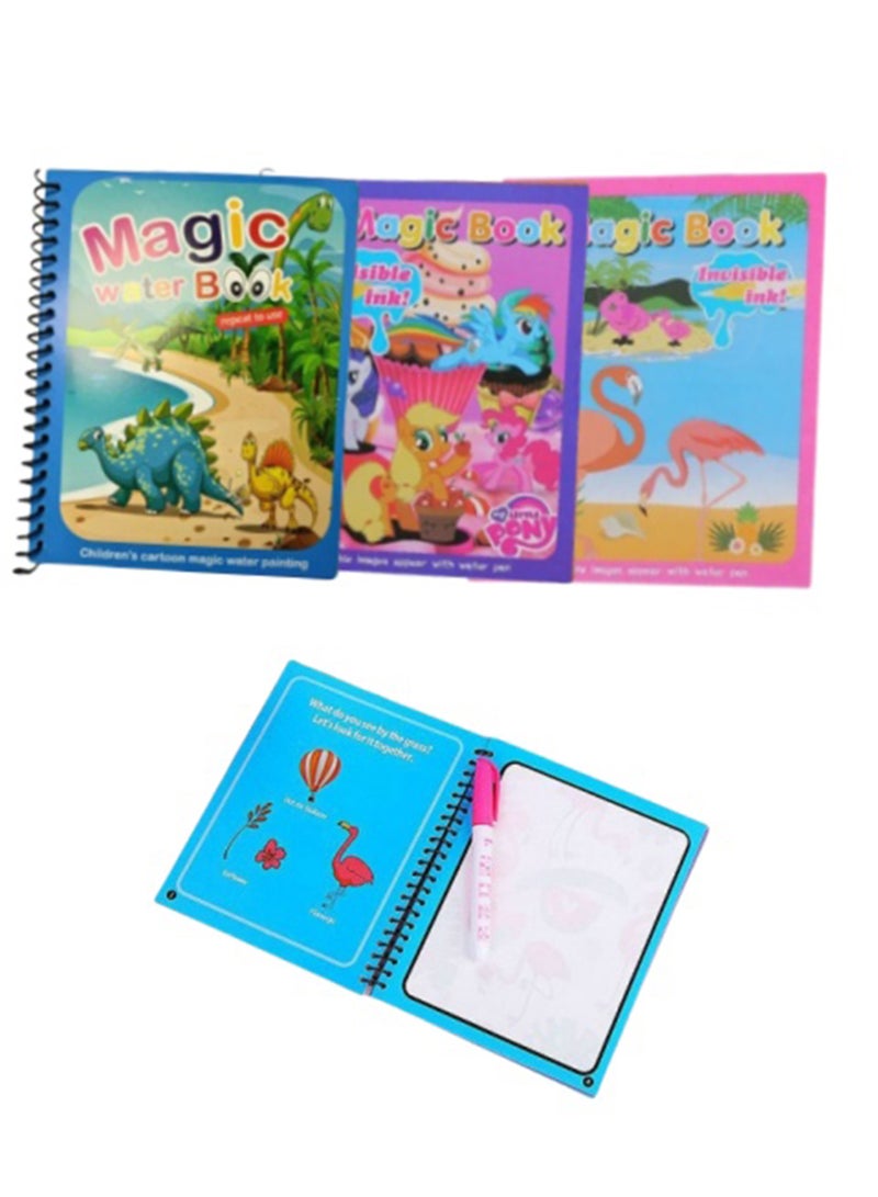 Water Coloring Books for Toddlers,Water Painting Book for Toddlers,Paint with Water Books for 3-5,Water Doodle Book Toys,Travel Toys for Toddlers,Toddler Travel Toys - Image 1