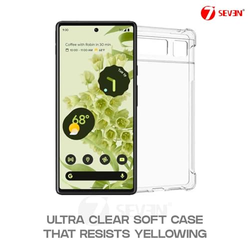 7-Seven 7SEVEN® Back Cover for Google Pixel 6 Transparent Mobile Back Case Shock Proof Design Camera Edges Protection Crystal Clear Phone Case Silicon Soft TPU and Flexible Bumper Phone Cover - Image 5