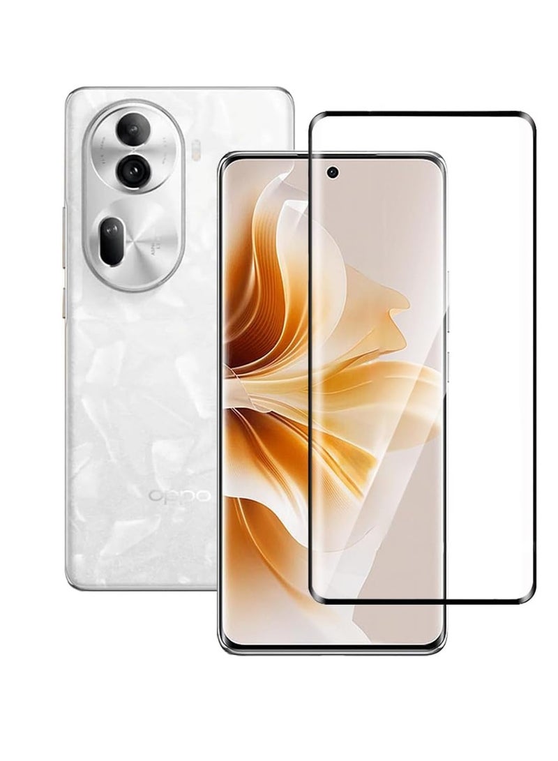 Screen Protector for Oppo Reno 11 5G/Reno11 Pro 5G, Tempered Glass Screen Saver Premium HD Protective, Scratch Resistant, NO-Bubble, 9H Hardness, Full Coverage Film 
