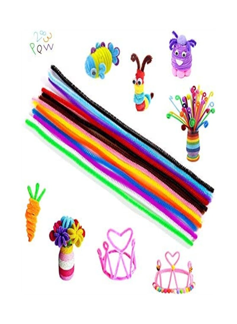ORiTi 20-Colour 300-Piece Pipe Cleaners Chenille Stems for Kids DIY Art Creative Craft Decorations 6 mm, 12 Inch - Image 1