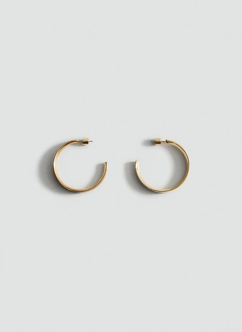 MANGO Hoop earrings