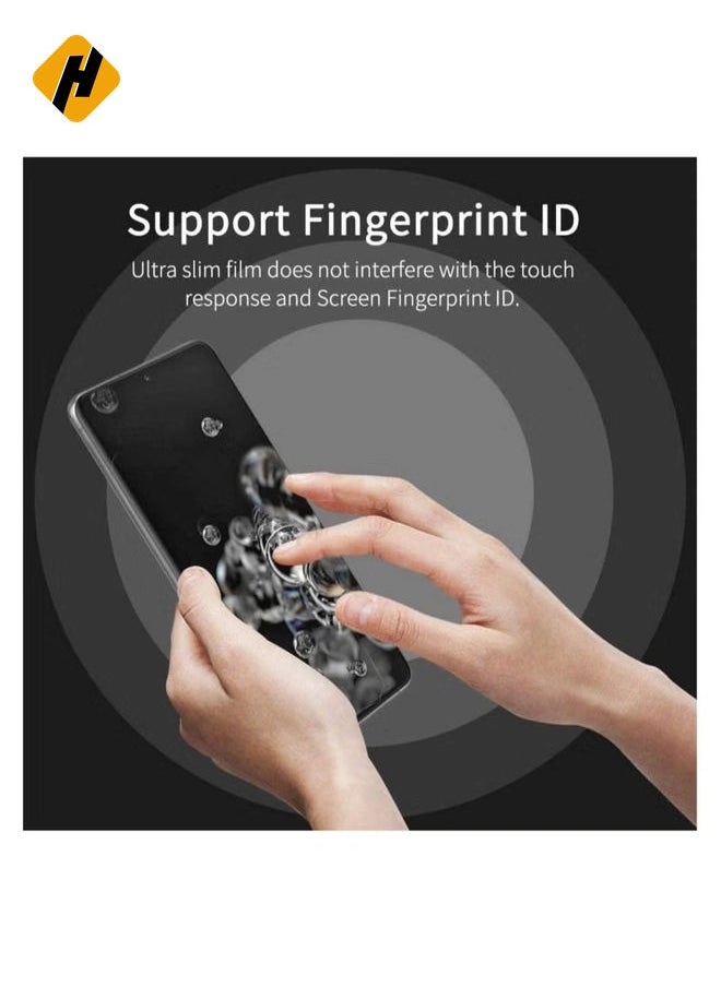 HuHa - Privacy Screen protector compatible with Samsung Galaxy S20 Ulter Screen Protector Tempered Glass [Anti-Glare][HD Full Coverage][Easy Installation][Scratch Resistant][9H Hardness] - Image 1