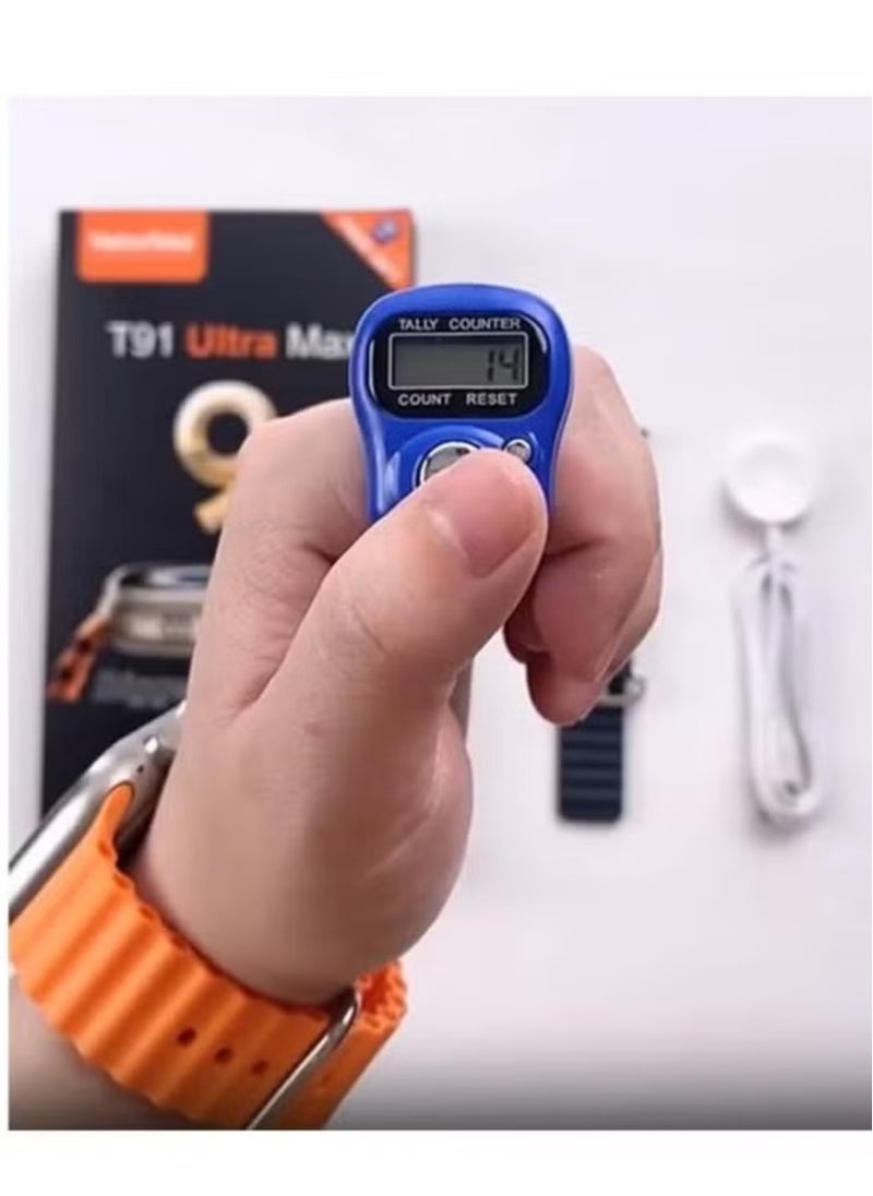 Haino Teko - T91 Ultra Max Smart Watch | Largest Screen, Compass Feature, 2 Straps, Waterproof, Fitness Tracker, Heart Rate Monitor, Bluetooth Calling, Free Gift Included, Compatible with iPhone & Android - Image 1