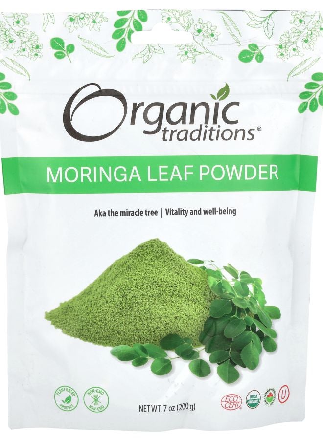 Organic Traditions Moringa Leaf Powder 7 oz (200 g)