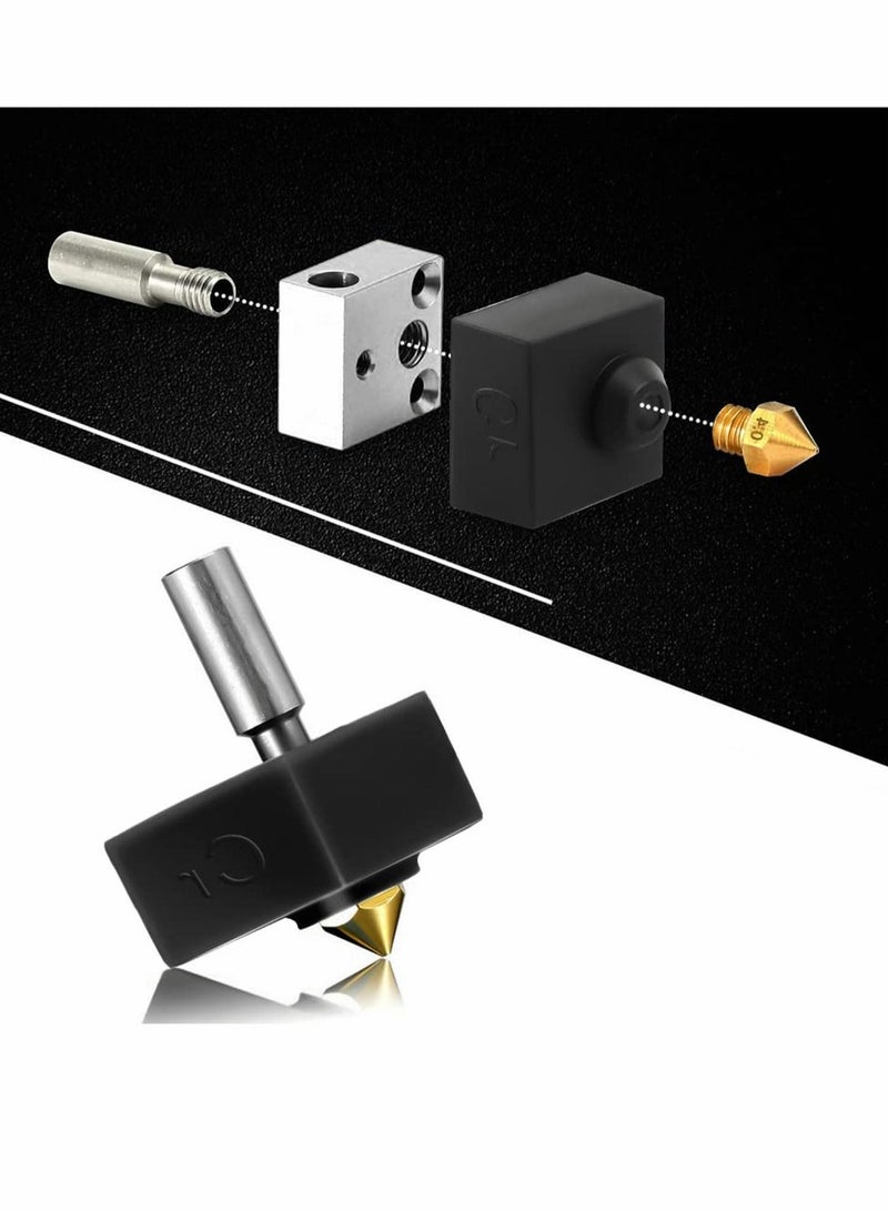 Captaintech 4Pieces 3D Printer Hotend Silicone Sock Heater Block Cover 4PCs Extruder for Ender 3 Pro 5 CR-10 10S S4 S5 Anet A8 - Image 3