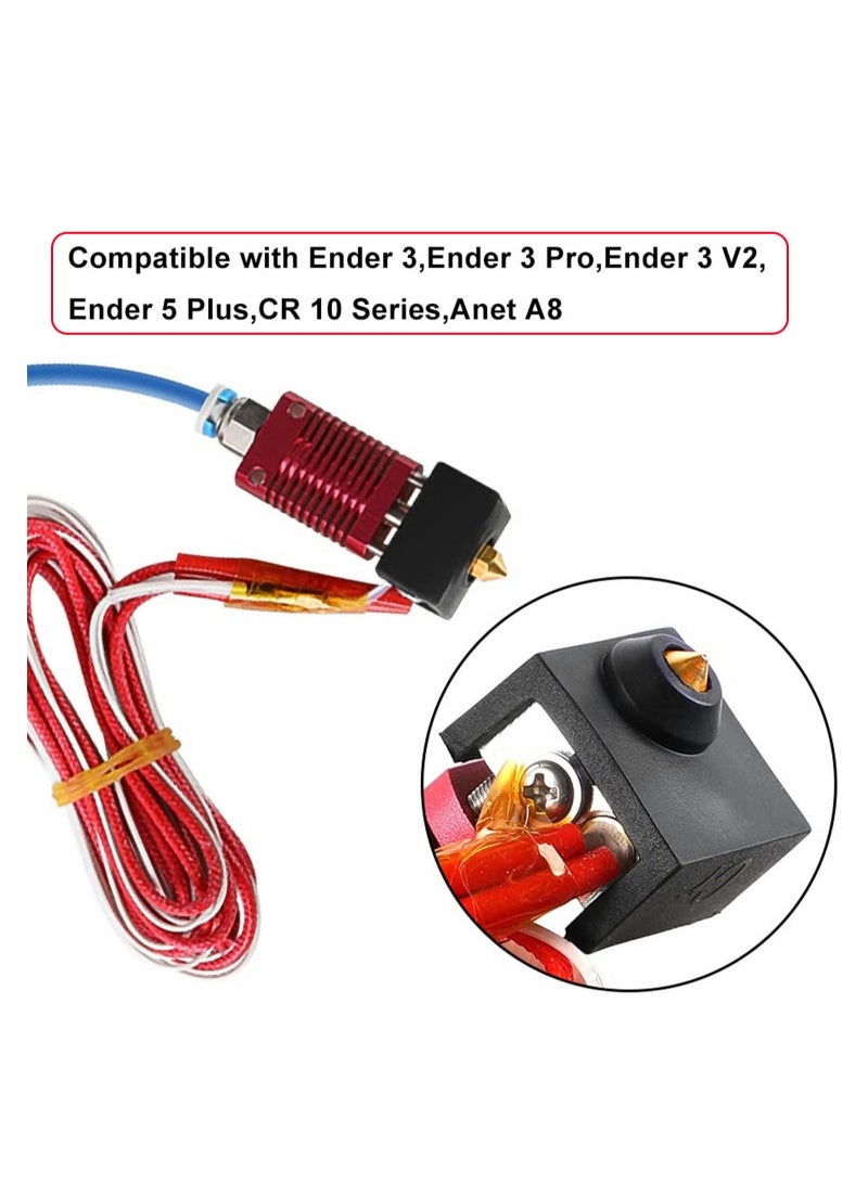 Captaintech 4Pieces 3D Printer Hotend Silicone Sock Heater Block Cover 4PCs Extruder for Ender 3 Pro 5 CR-10 10S S4 S5 Anet A8 - Image 5