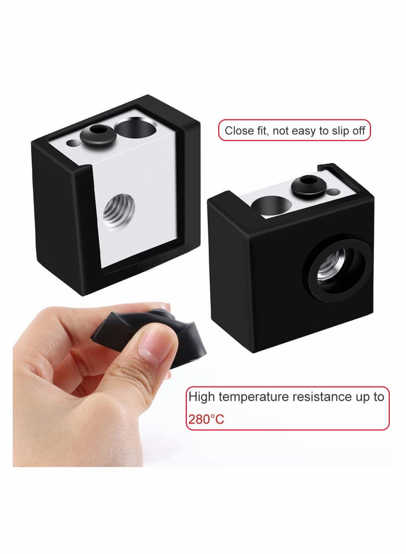 Captaintech 4Pieces 3D Printer Hotend Silicone Sock Heater Block Cover 4PCs Extruder for Ender 3 Pro 5 CR-10 10S S4 S5 Anet A8 - Image 4