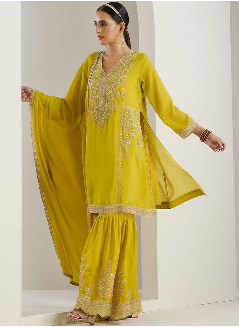 Women Mustard Polyester Chinon 3 pcs Kurta Set - pzsku/Z51452841B1942440F2FAZ/45/1741086814/675150ae-ec22-4b65-a53f-b4f02b6858ca