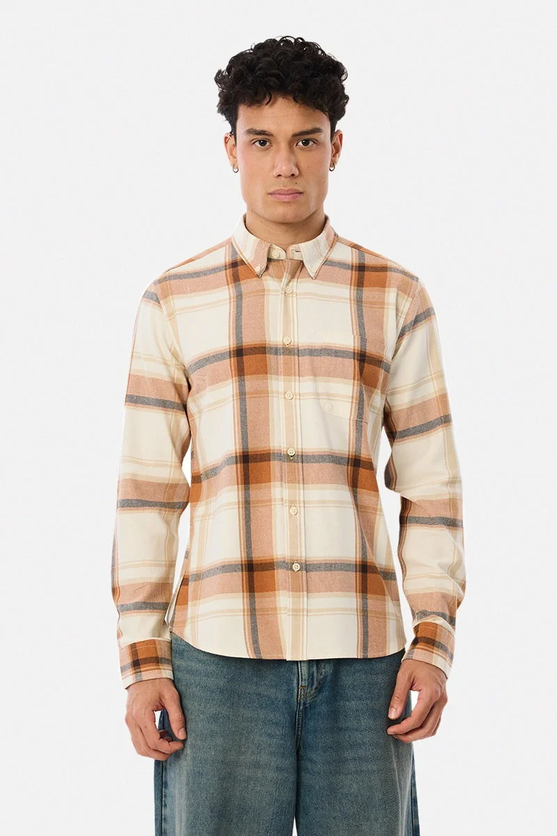 سنيتش قميص كاروهات فلانيل خفيف الوزن