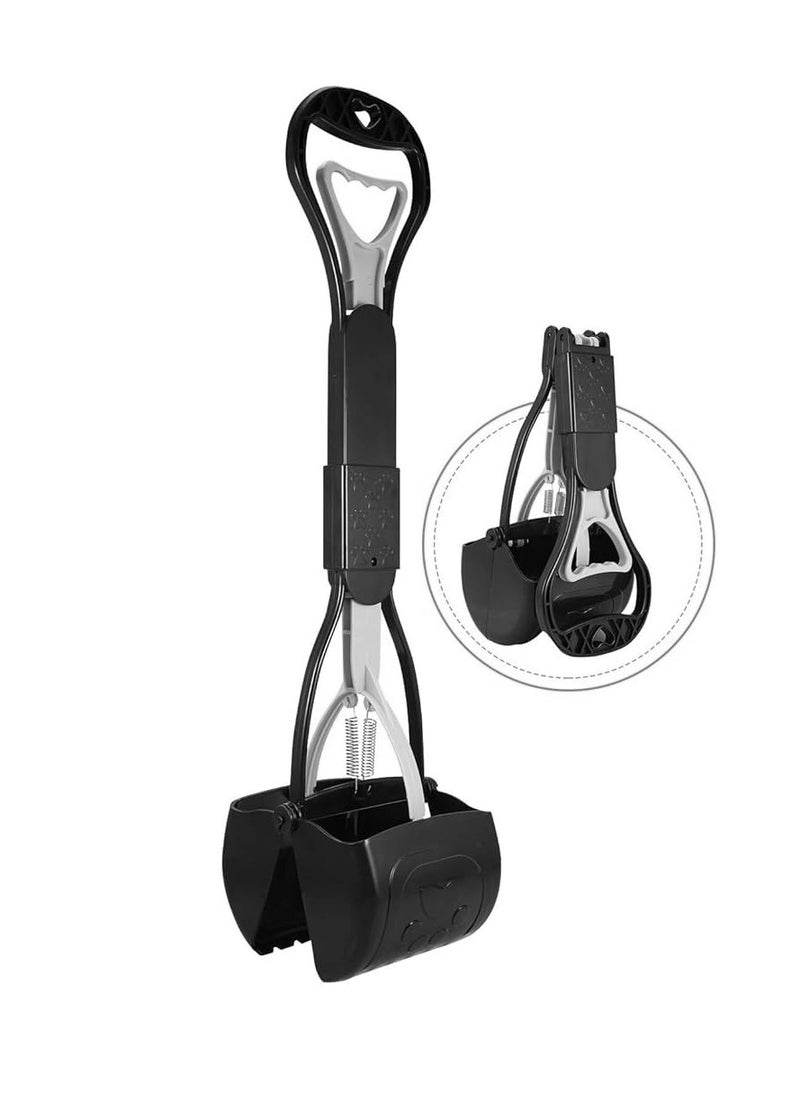 HAPPY PUSS - Foldable Pet Waste Scoop, Outdoor Durable Cleaning Tool; Clean And Pick Up Your Pet Waste, For Cats And Dogs, Black Color. - Image 1