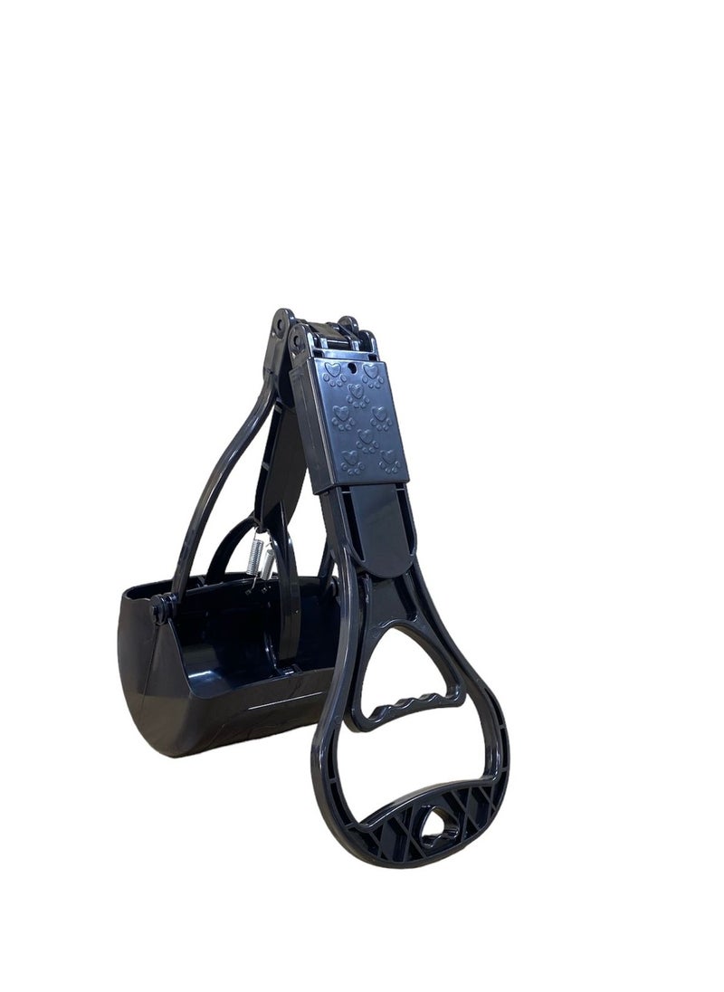 HAPPY PUSS - Foldable Pet Waste Scoop, Outdoor Durable Cleaning Tool; Clean And Pick Up Your Pet Waste, For Cats And Dogs, Black Color. - Image 1