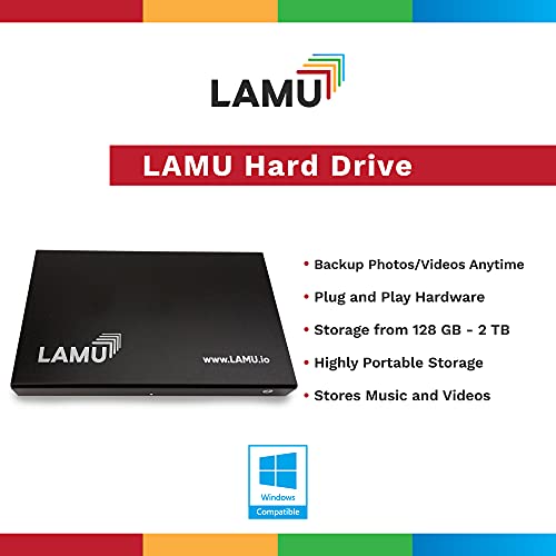 LAMU Portable Digital Photo Organizer - Digital Picture Manager for Windows - Software to Easily Organize Your Photos and Videos - Digital Photo Storage - 2 Terabytes (Charcoal Black) - Image 3