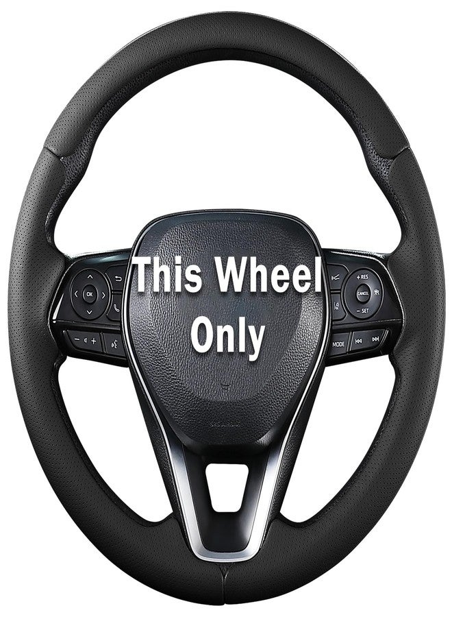 Aotoyou Fit for Toyota Steering Wheel Cover, Car Steering Wheel Cover for Toyota Corolla(2020-2026) Rav4(2019-2025) Camry(2018-2024) Venza(2021-2024) Avalon(2019-2022) Accessories (Perforated Black) - Image 1