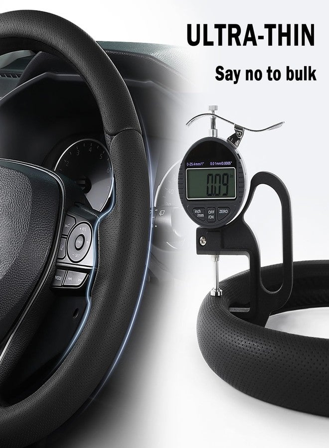 Aotoyou Fit for Toyota Steering Wheel Cover, Car Steering Wheel Cover for Toyota Corolla(2020-2026) Rav4(2019-2025) Camry(2018-2024) Venza(2021-2024) Avalon(2019-2022) Accessories (Perforated Black) - Image 4