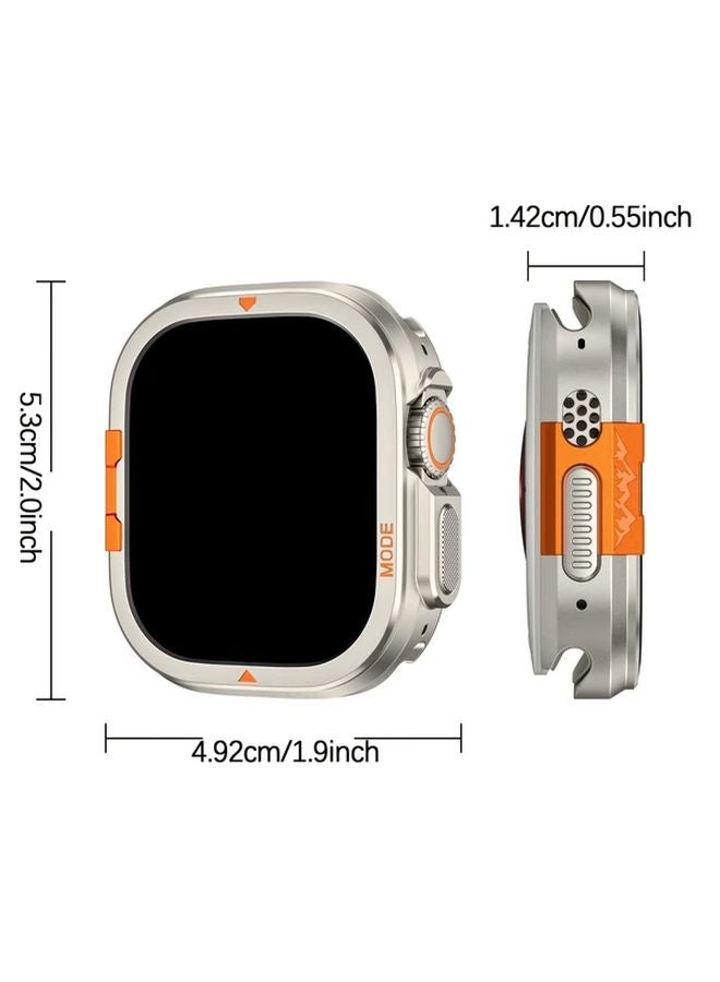 Silvery 45mm Metal Bumper Case For IWatch Ultra Series 11 10 9 8 7 Alloy Protector - Image 3