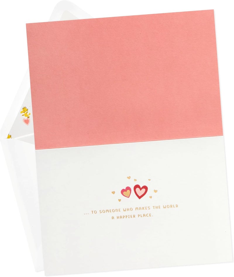 Hallmark Signature Peanuts Valentine's Day Card with Handmade Design - Image 2