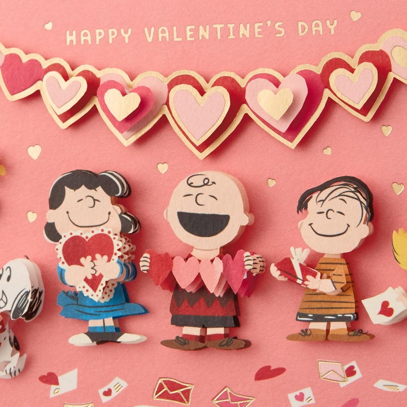 Hallmark Signature Peanuts Valentine's Day Card with Handmade Design - Image 4
