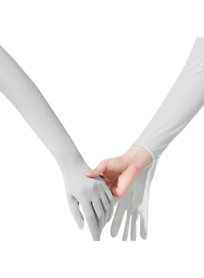 Suncojia Ice Sleeves, Sun Protection Arm Sleeves And Gloves, Integrated Ice Silk Arm Sleeves, Women'S Ice Sleeves - Image 2