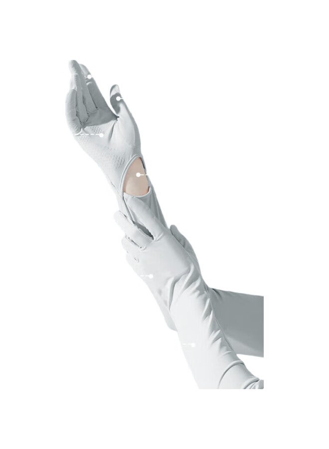 Suncojia Ice Sleeves, Sun Protection Arm Sleeves And Gloves, Integrated Ice Silk Arm Sleeves, Women'S Ice Sleeves - Image 1