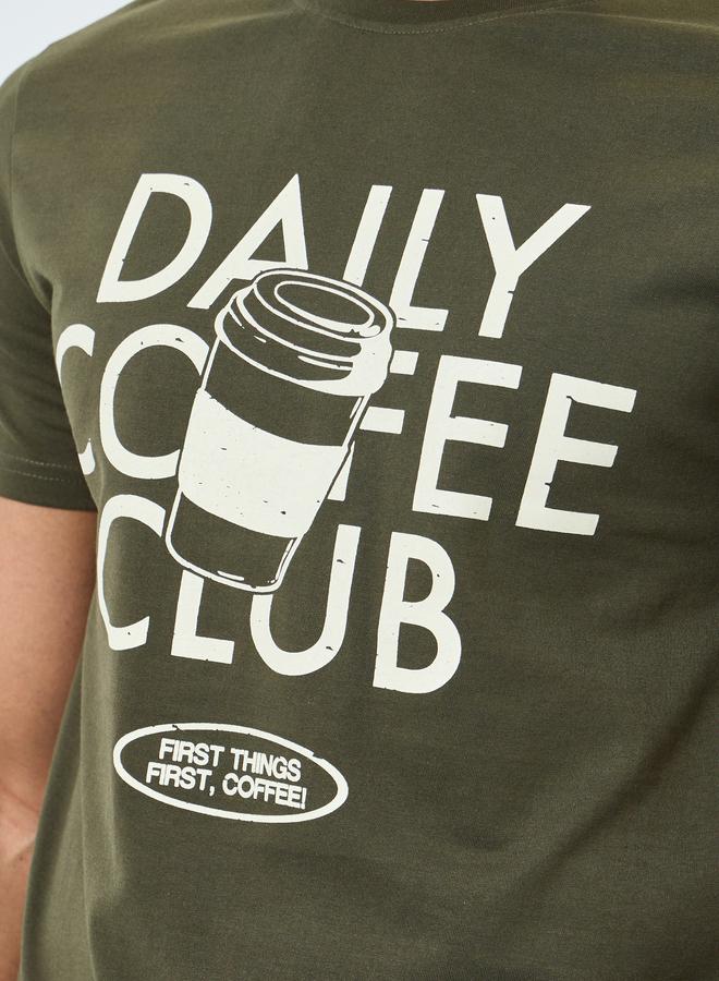 Styli Men Graphic Print T-Shirt and Pyjama Set - Image 3