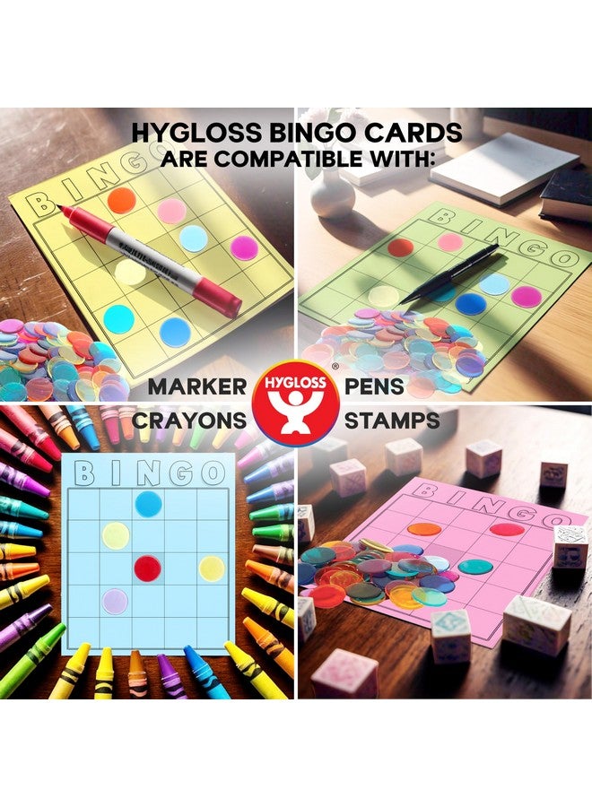 Hygloss Products Blank Bingo Cards To Write On - 36-Pack Multicolor - Large Size Bingo Sheets Disposable - Activities For Classroom, Parties, Contests, Weddings, Events & More - Image 3