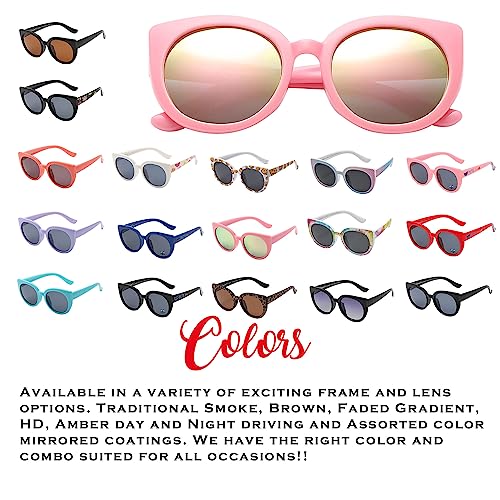 PolarSpex Toddler Sunglasses – Polarized UV Protection Cat Eye Sunglasses with Unbreakable Frame for Girls Age 2-8 - Image 5