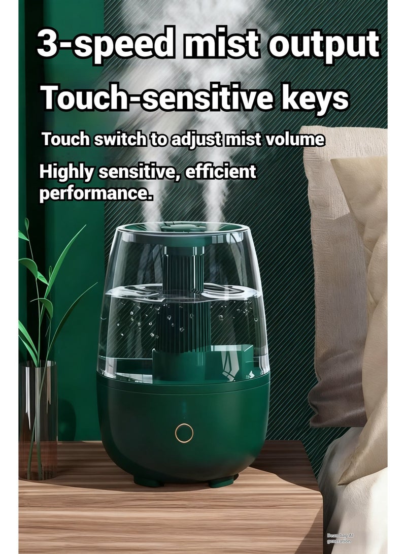 الحل الأمثل للهواء: مرطب ذكي بفوهة دوارة، ضوء UV، وضع تلقائي وحاوية زيوت عطرية - Image 5