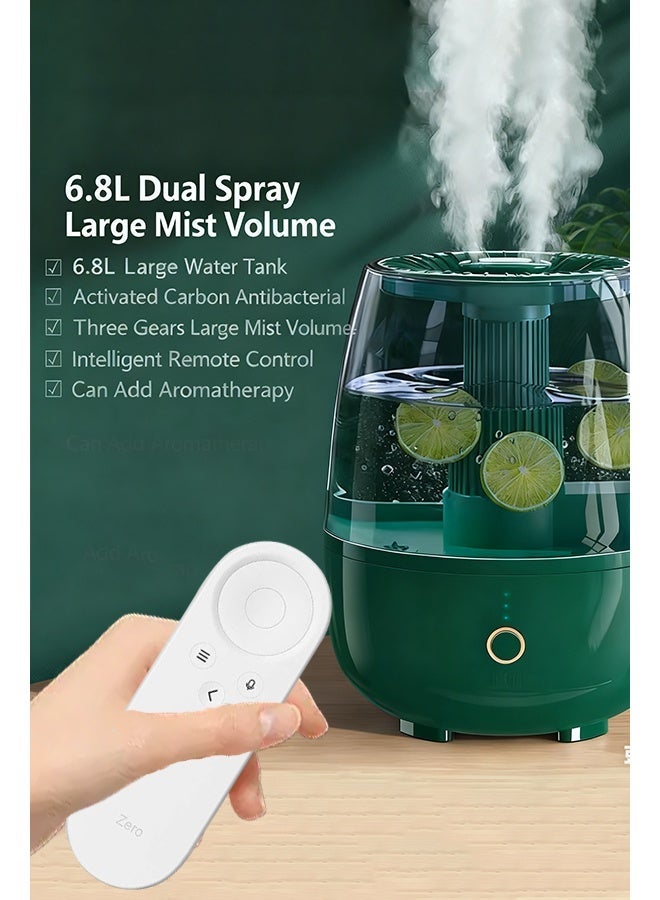 الحل الأمثل للهواء: مرطب ذكي بفوهة دوارة، ضوء UV، وضع تلقائي وحاوية زيوت عطرية - Image 2