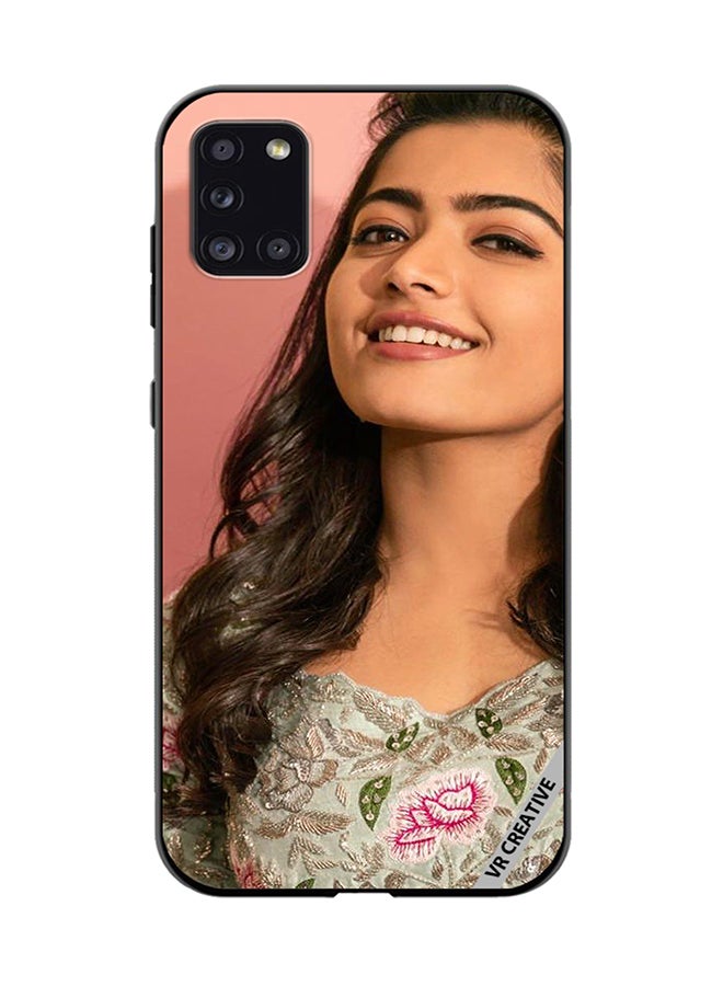 VR CREATIVE Protective Case Cover For Samsung Galaxy A31 Bollywood Actress Rashmika Mandanna Design Multicolour - Image 1