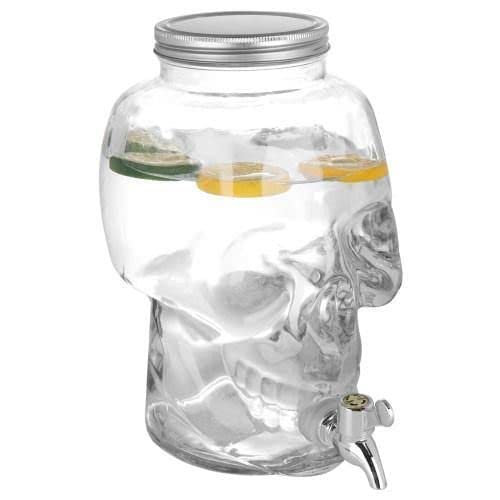 Jet Roy Transparent Mason Jar Beverage Dispenser Glass Air Tight Liquor Dispenser Beer Dispenser Cold Water Pitcher 8000 ml - Image 1
