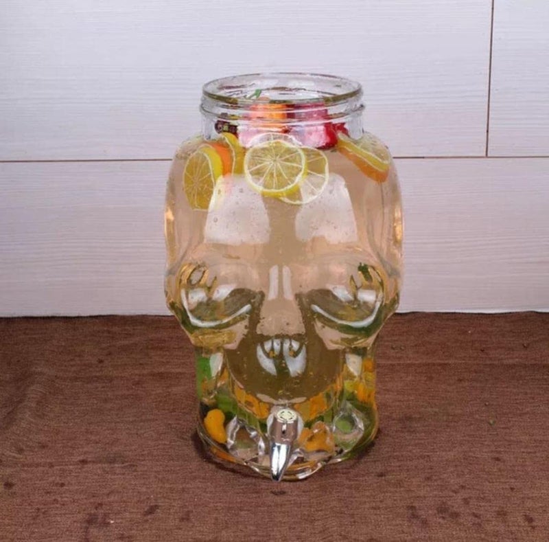 Jet Roy Transparent Mason Jar Beverage Dispenser Glass Air Tight Liquor Dispenser Beer Dispenser Cold Water Pitcher 8000 ml - Image 2