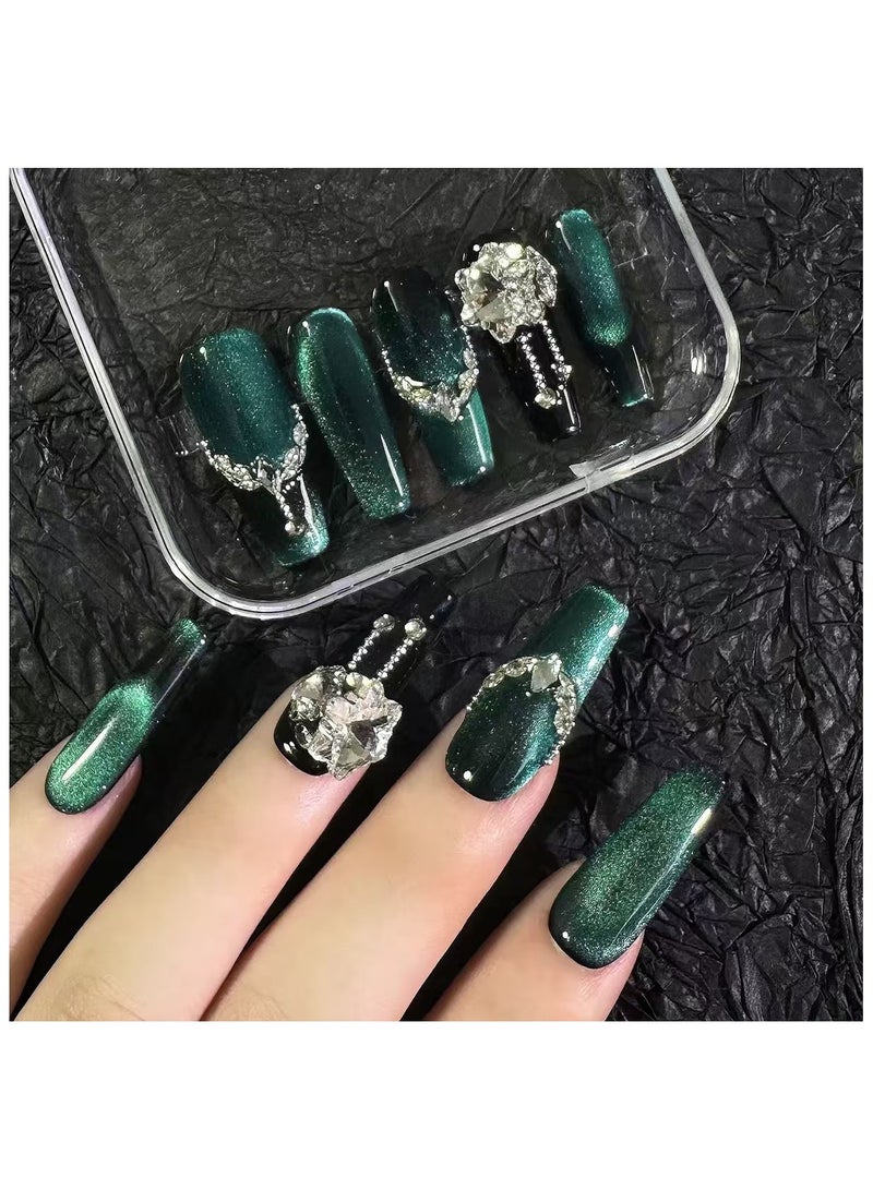 بينزو بيوتي بينزو جمال الأظافر اليدوية ، 10 قطعة ، مسمار الفن ، الاكريليك الأظافر ، الأظافر وهمية ، مجموعة فاخرة ، ديلوكس مسمار الفن ، اكسسوارات جديدة ، عرس الأظافر ، الأظافر الطرف . - Image 3