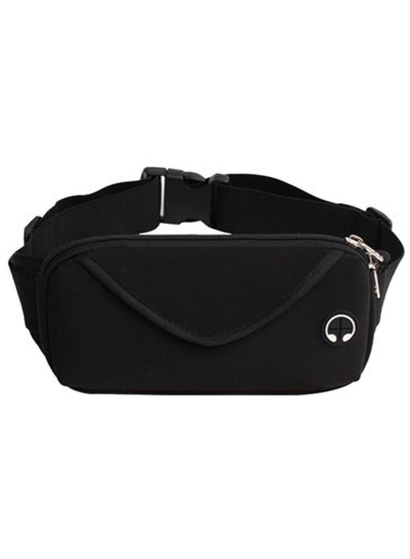 Qiccijoo Running Belt Fanny Pack for Women Men Waist Pack Bag for Hiking Fitness Cycling Workout Gym Travelling Money Phone Holder for Running（Black） - Image 1