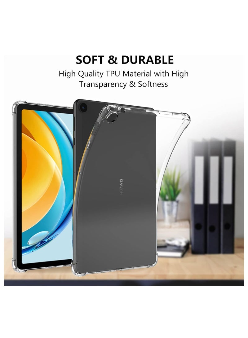 compatible for Huawei MatePad SE Case 10.4 inch 2022 Released 4 Corners Shock-proof Transparent Clear Shockproof TPU Protective Case Cover