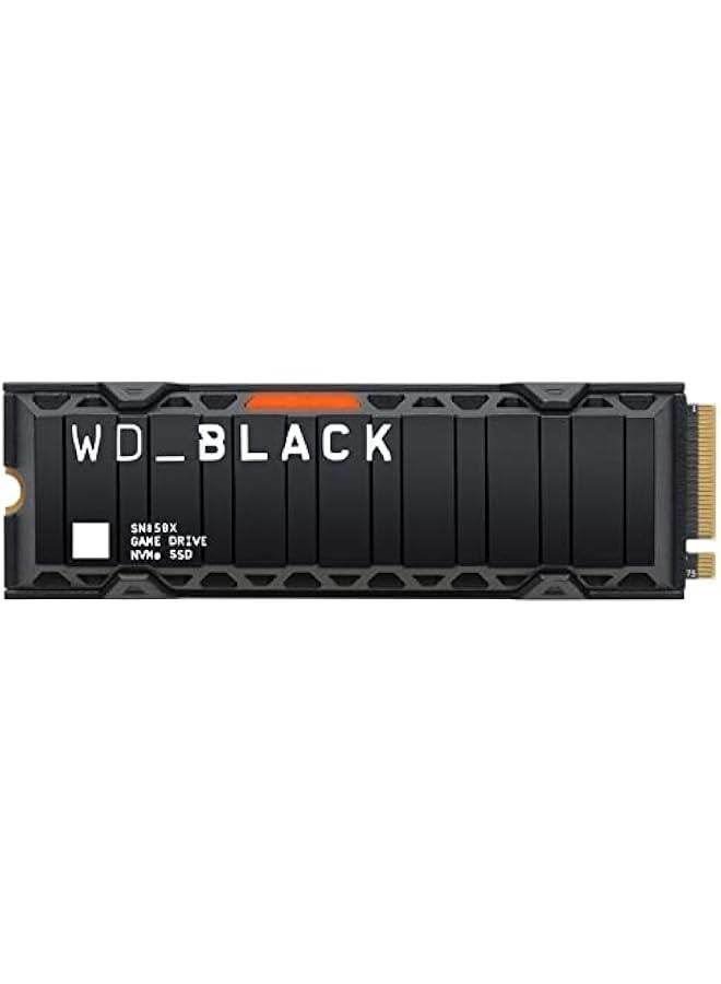 Arabest 1TB SN850X NVMe Internal Gaming Solid State Drive with Heatsink for Playstation 5, Gen4 PCIe, M.2 2280, Speeds up to 7,300 MB/s - WDS100T2XHE  - Image 1