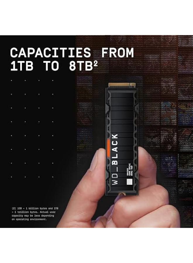 Arabest 1TB SN850X NVMe Internal Gaming Solid State Drive with Heatsink for Playstation 5, Gen4 PCIe, M.2 2280, Speeds up to 7,300 MB/s - WDS100T2XHE  - Image 4