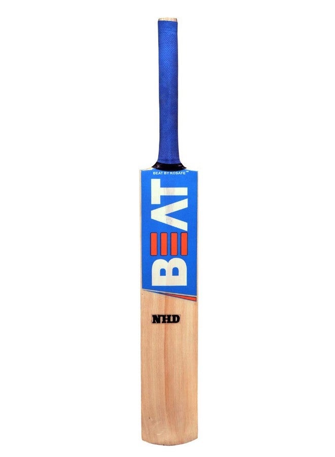 NHD Beat Kashmir Willow Cricket Bat for Tennis Ball (Full), Tan - Image 2