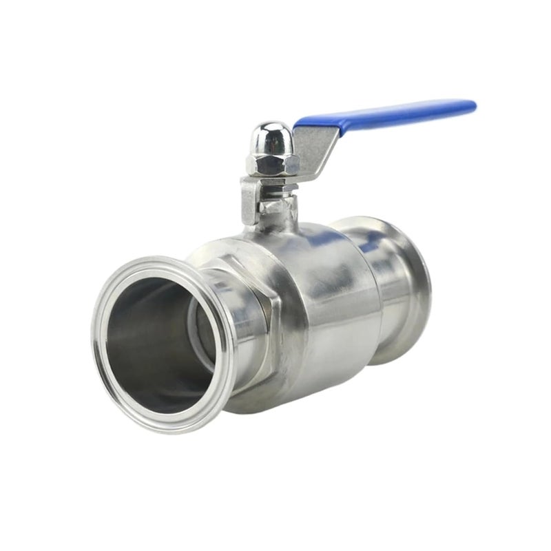 304 Stainless Steel Sanitary Straight Ball Valve 3 4 1 1 1 4 1 1 2 2 Inch 19mm x Ferrule 50 5mm - Image 1