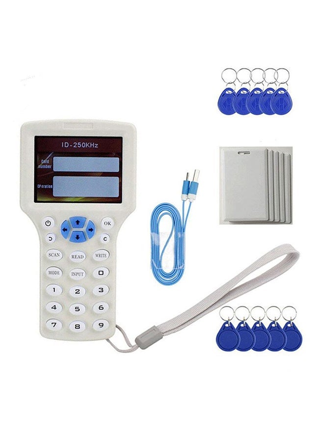 NIBEMINENT Handheld RFID Copier/Writer/Readers/Duplicator With Tags White - Image 1