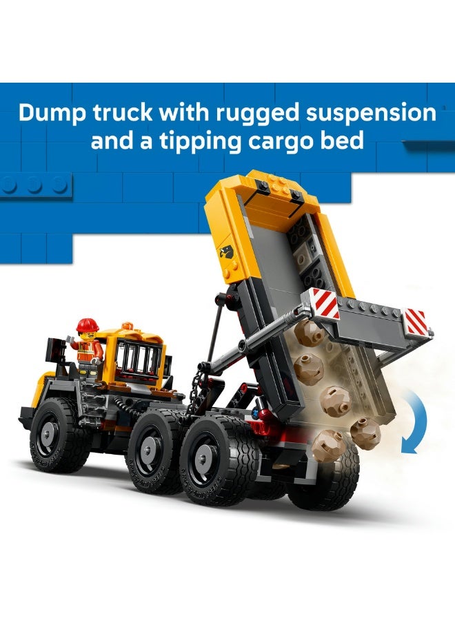 LEGO City Dump Truck & Front End Loader Building Toy 60494 (Age 8+, 1132 Pieces) - Image 4