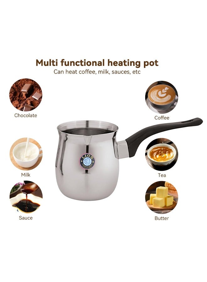 Lion Premium Stainless Steel Coffee Warmer & Tea Pot, 850ml, Cool-Touch Handle, Spout Design – Multipurpose for Brewing Coffee, Tea, Hot Chocolate, Butter Melting & More, Durable Quality - Image 3