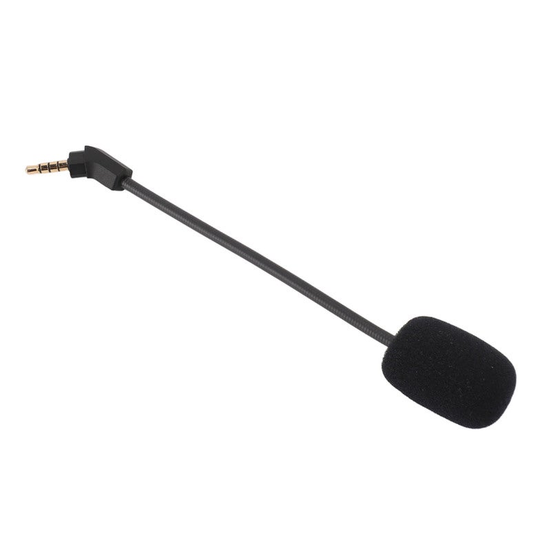 ميكروفون سماعة رأس بديل 3.5 مم مع غطاء ميكروفون إسفنجي لـ Kingston HyperX Cloud Revolver - قابس مطلي بالذهب ميكروفون ألعاب قابل للفصل - ذراع قابل للانحناء ميكروفون بديل لسماعة الألعاب - Image 4