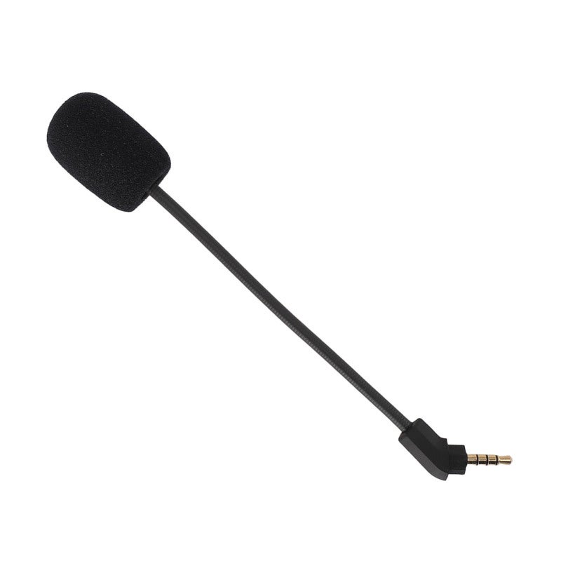 ميكروفون سماعة رأس بديل 3.5 مم مع غطاء ميكروفون إسفنجي لـ Kingston HyperX Cloud Revolver - قابس مطلي بالذهب ميكروفون ألعاب قابل للفصل - ذراع قابل للانحناء ميكروفون بديل لسماعة الألعاب - Image 5