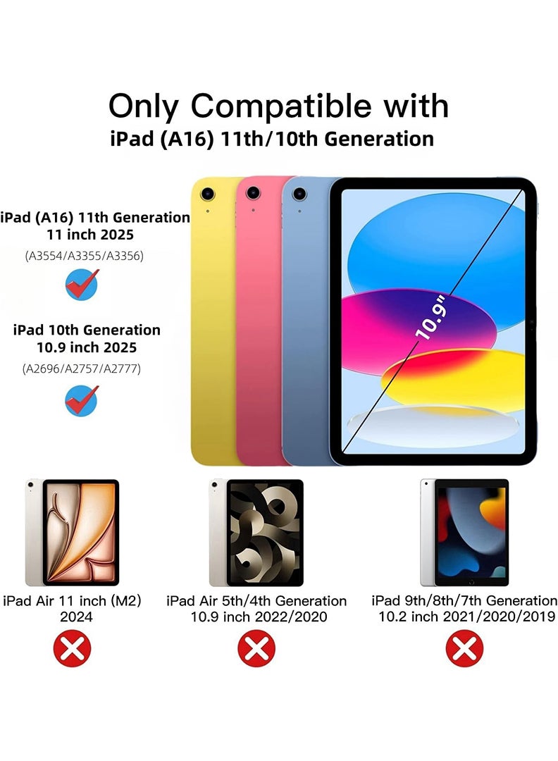 Theodor Clear Case For Apple iPad (A16) 11th Gen 11 Inch 2025/10th Gen 10.9 Inch 2022, Shock-Absorption TPU Cover with Reinforced Corners, Soft Flexible & Crystal Clear Protective Bumper Case - Image 2
