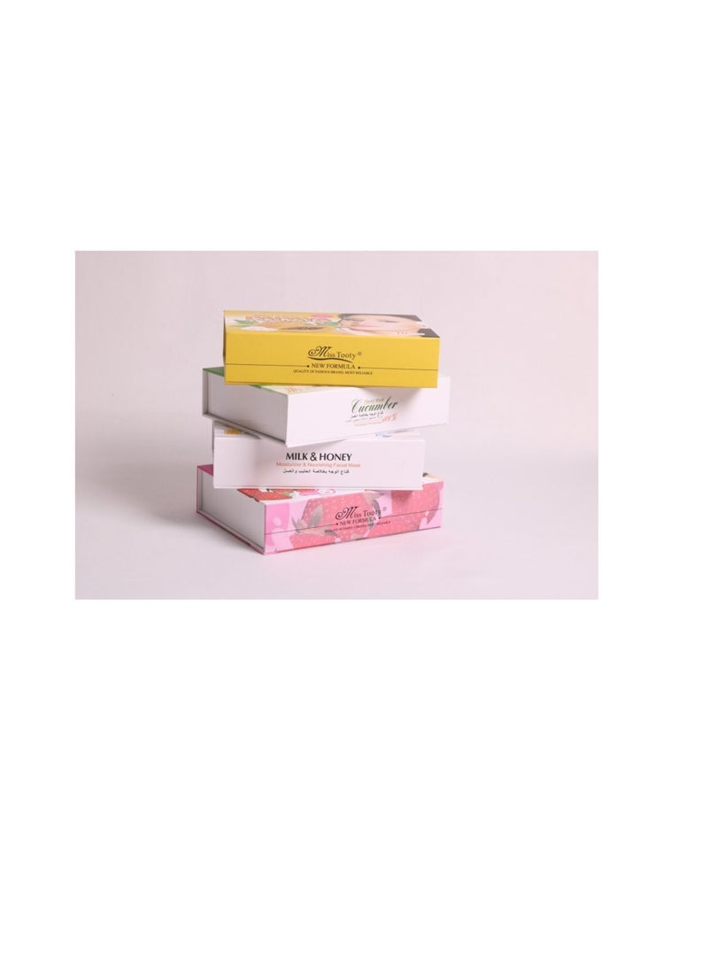 MISS TOOTY - Miss Tutti Milk and Honey Face Mask 10 Pieces - Image 1